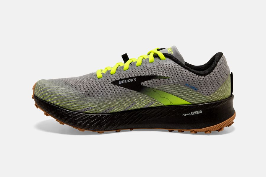 Brooks Catamount Trail Loopschoenen Heren - Grijs/Zwart - 056198OKY